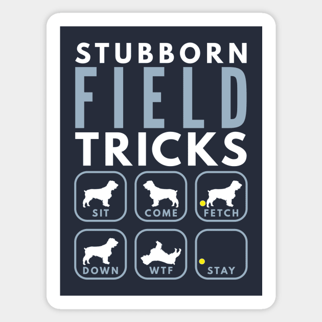 Stubborn Field Spaniel Tricks - Dog Training Sticker by DoggyStyles